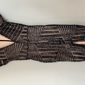 Black Sequin Dress